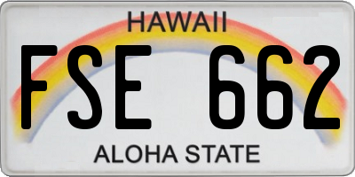 HI license plate FSE662
