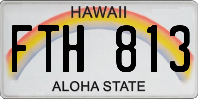 HI license plate FTH813