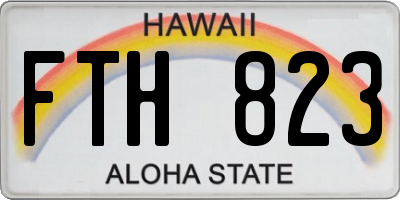 HI license plate FTH823