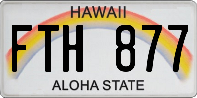 HI license plate FTH877