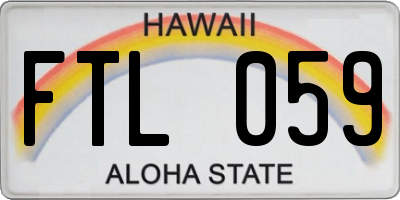 HI license plate FTL059