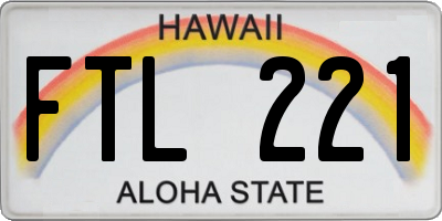 HI license plate FTL221