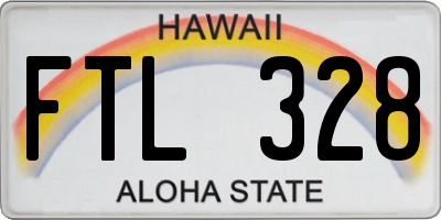 HI license plate FTL328