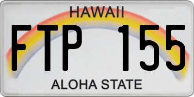 HI license plate FTP155