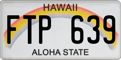 HI license plate FTP639