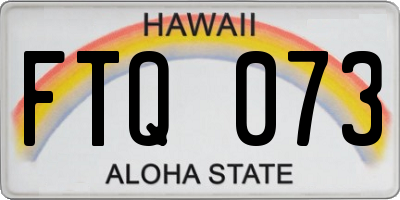 HI license plate FTQ073