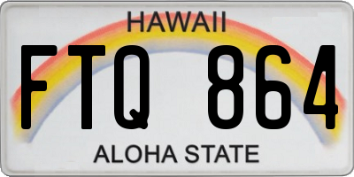 HI license plate FTQ864