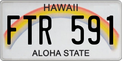 HI license plate FTR591