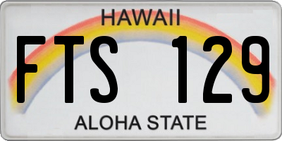 HI license plate FTS129