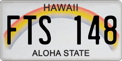 HI license plate FTS148