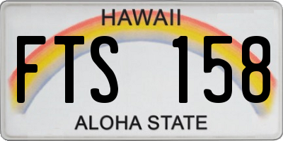 HI license plate FTS158