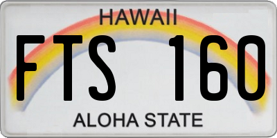 HI license plate FTS160