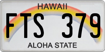 HI license plate FTS379