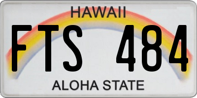 HI license plate FTS484