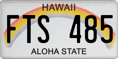 HI license plate FTS485