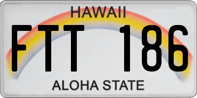 HI license plate FTT186
