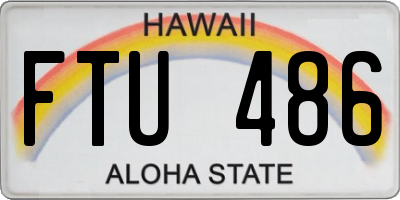 HI license plate FTU486