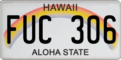 HI license plate FUC306