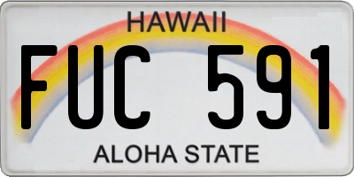 HI license plate FUC591