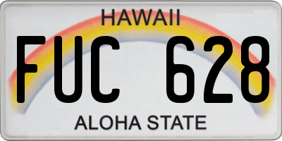 HI license plate FUC628