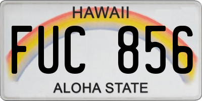 HI license plate FUC856