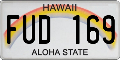 HI license plate FUD169