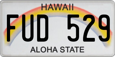 HI license plate FUD529