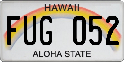 HI license plate FUG052