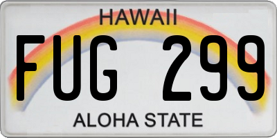HI license plate FUG299