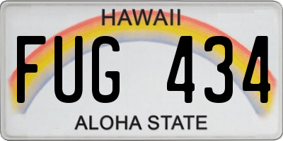 HI license plate FUG434