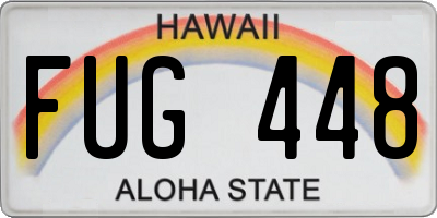 HI license plate FUG448