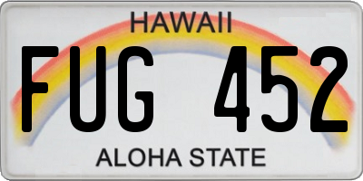 HI license plate FUG452