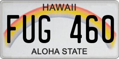 HI license plate FUG460