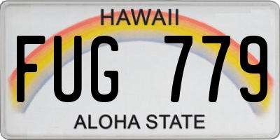 HI license plate FUG779