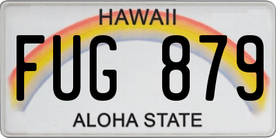 HI license plate FUG879