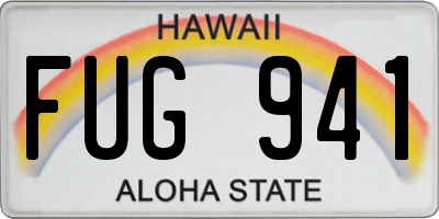 HI license plate FUG941