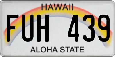 HI license plate FUH439
