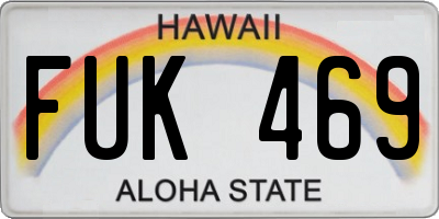 HI license plate FUK469