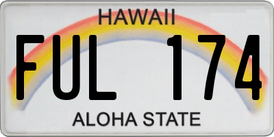 HI license plate FUL174