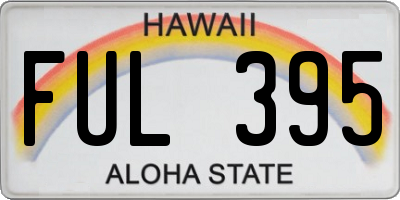 HI license plate FUL395