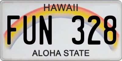 HI license plate FUN328