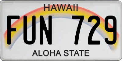 HI license plate FUN729