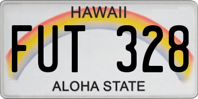 HI license plate FUT328
