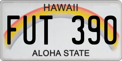 HI license plate FUT390