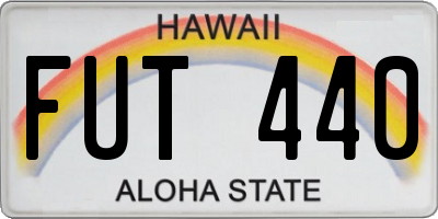 HI license plate FUT440