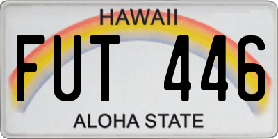 HI license plate FUT446