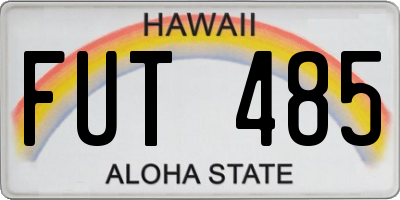 HI license plate FUT485