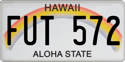 HI license plate FUT572