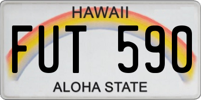 HI license plate FUT590