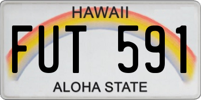 HI license plate FUT591